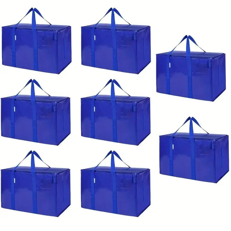 Large Mobile Bag With Zipper And Handle, Heavy-duty Storage Tote Box,