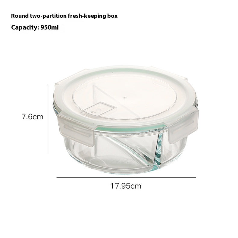 Glass Lunch Box Food Grade Sealed Container for Microwave Oven