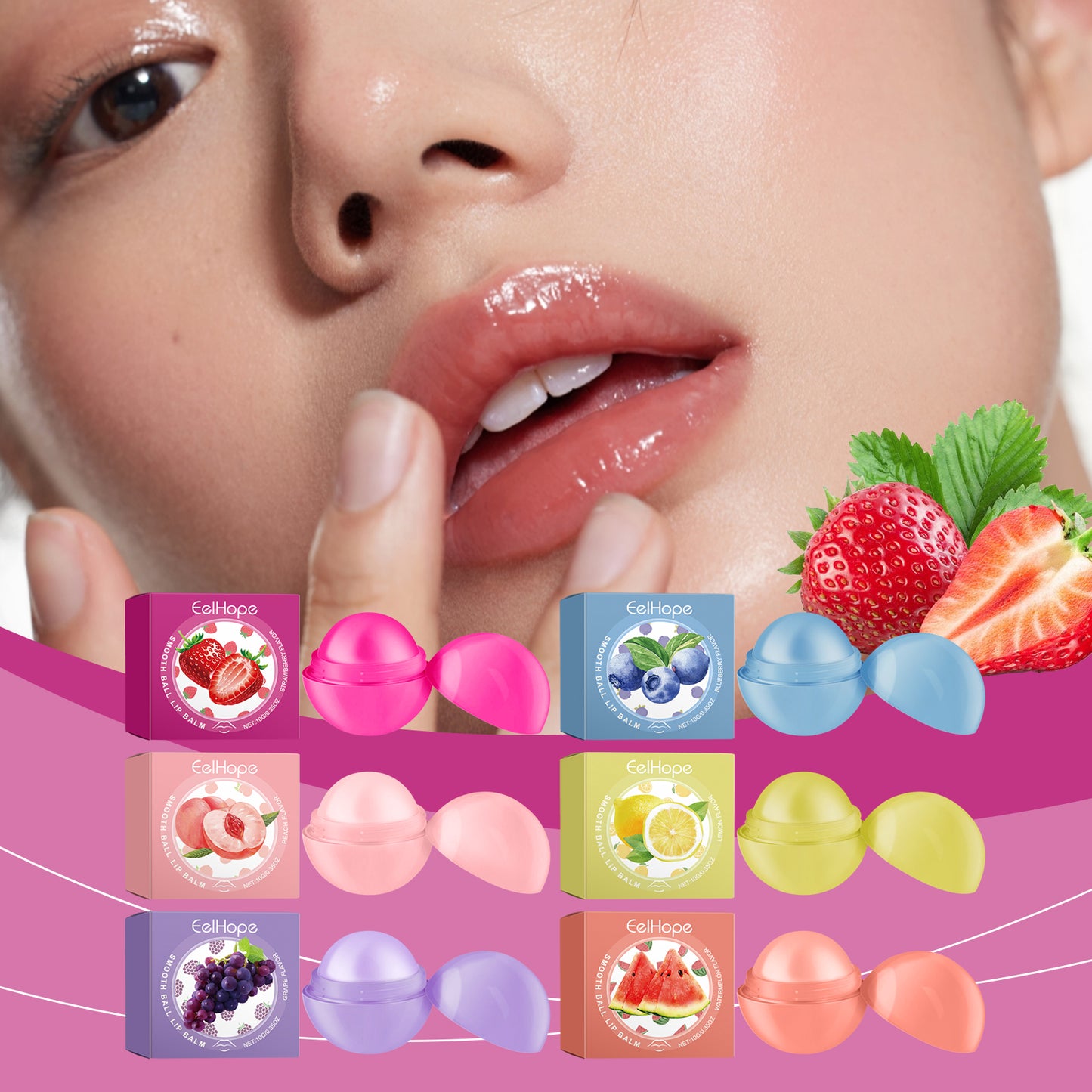 Moisturizing Honey Lip Balm with Blueberry Extract & Sodium Hyaluronate