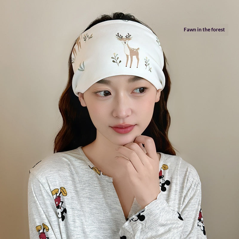 Cotton Forehead Guard Windproof Headscarf for Pregnancy