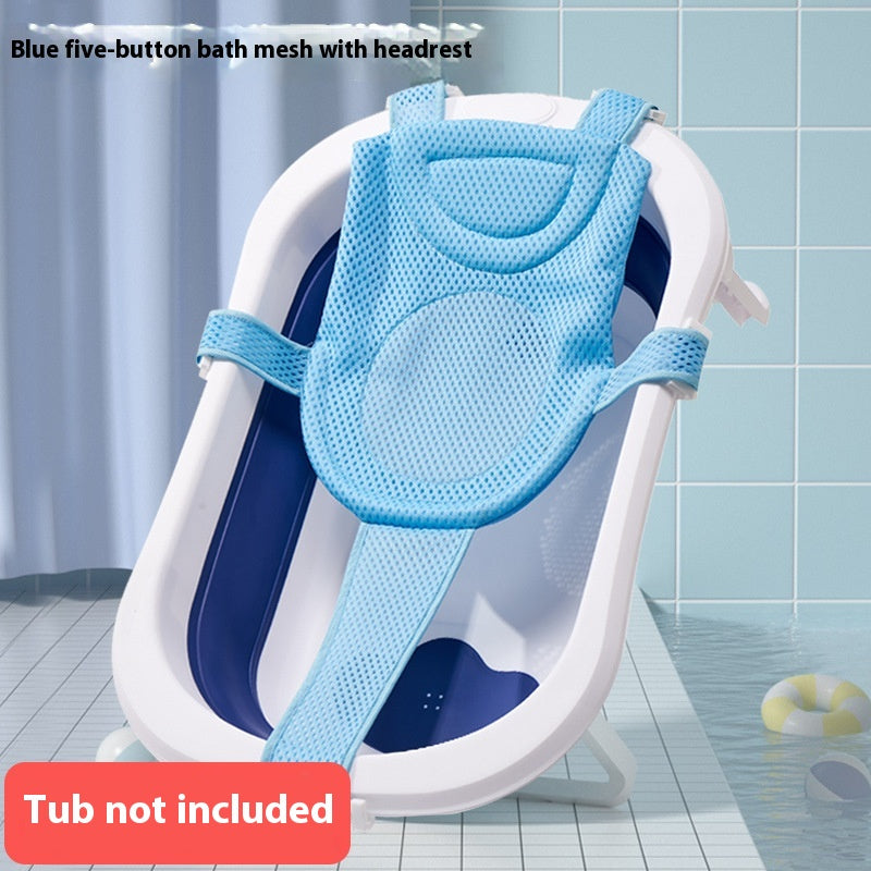 Baby Bathtub Non-slip Bath Mat Sponge for Safe Bathing - Multiple Colors