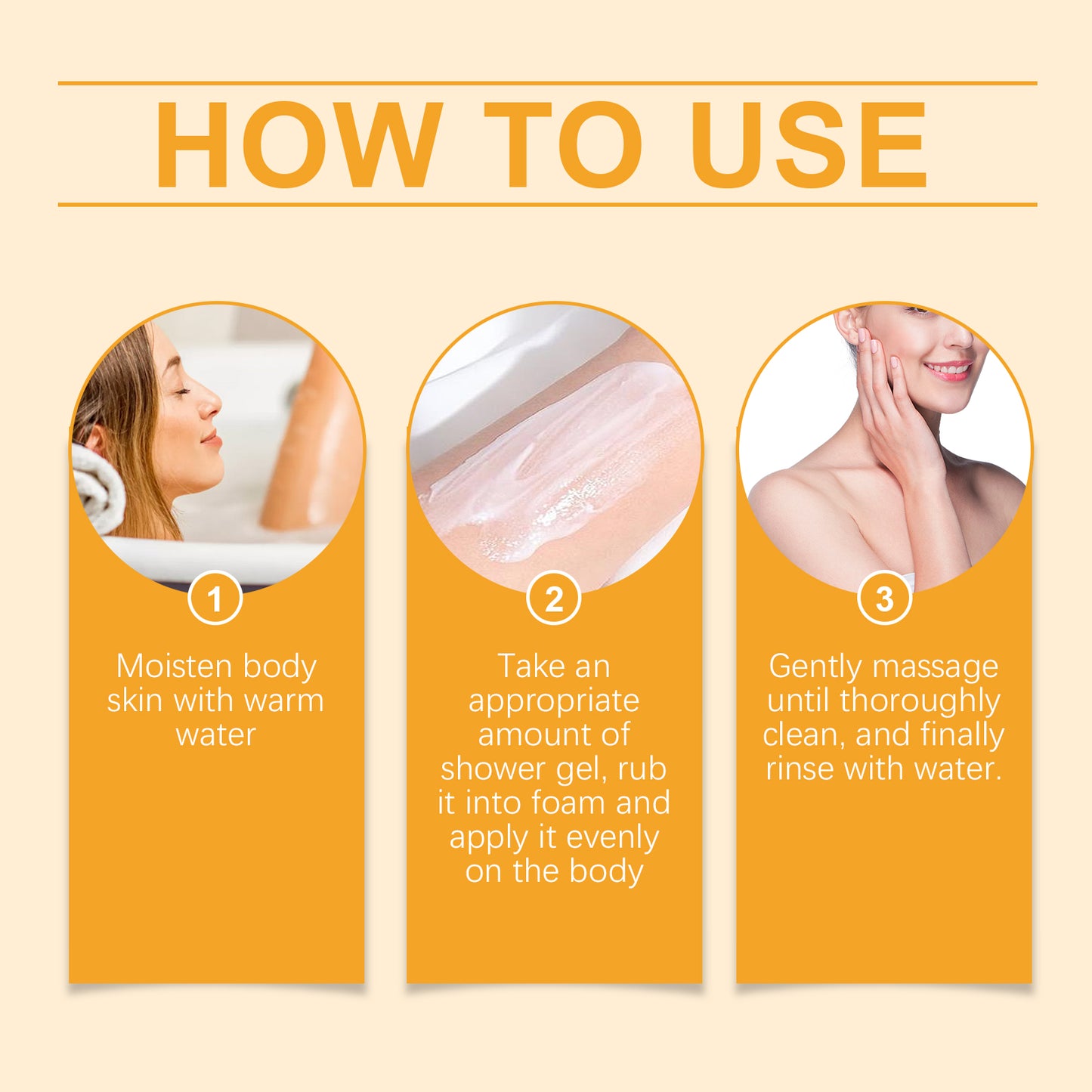 Orange Moisturizing Body Wash with Shea Butter & Lemon Extract