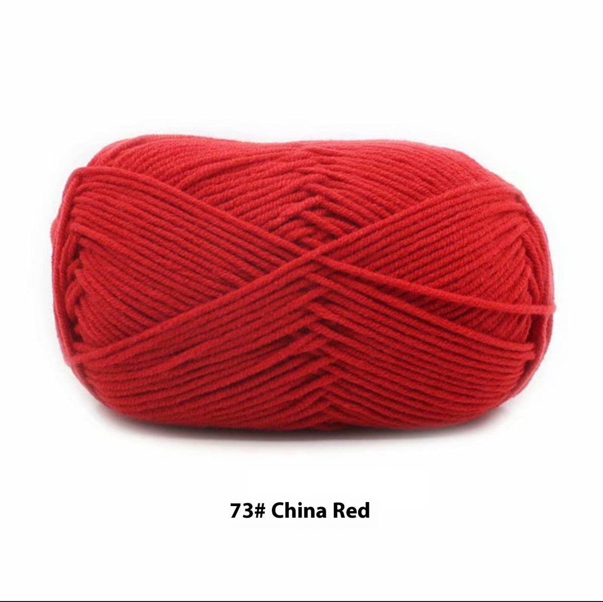 Four-Strand Milk Cotton Crochet Yarn Balls for Craft Projects - Multiple Colors