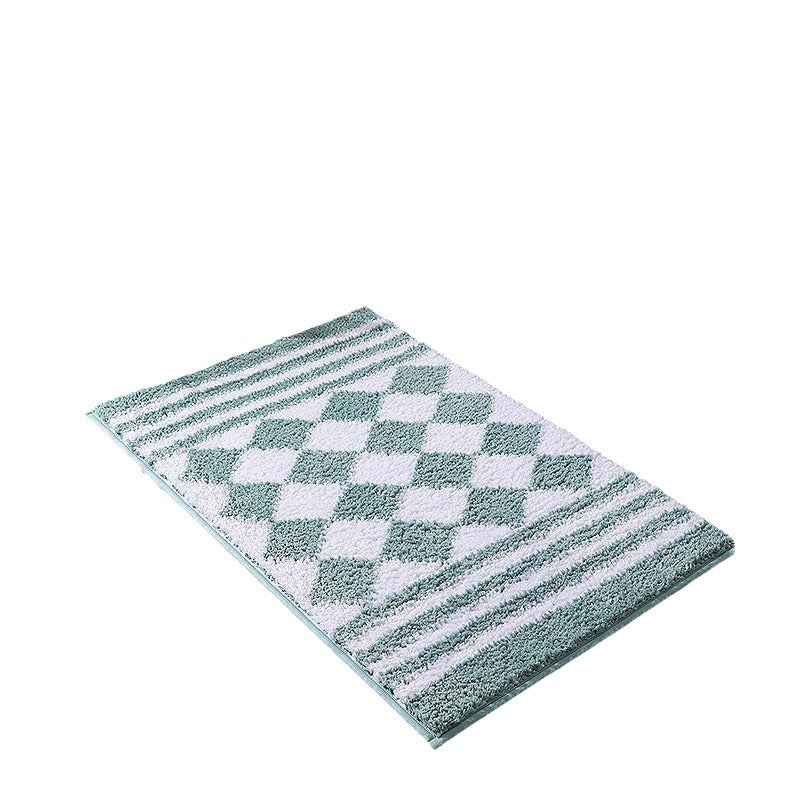 Non-Slip Absorbent Floor Mat for Bathroom - Thickened Woven Polyester