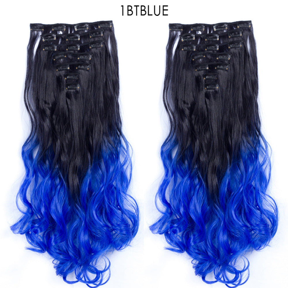 Long Curly Hair Piece High Temperature Synthetic Wig