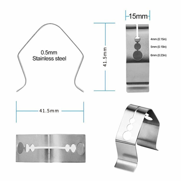 Stainless Steel Grill Probe Holder for Thermometers - Universal BBQ Accessory
