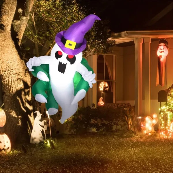 Inflatable Halloween Ghost Decoration with LED Lights