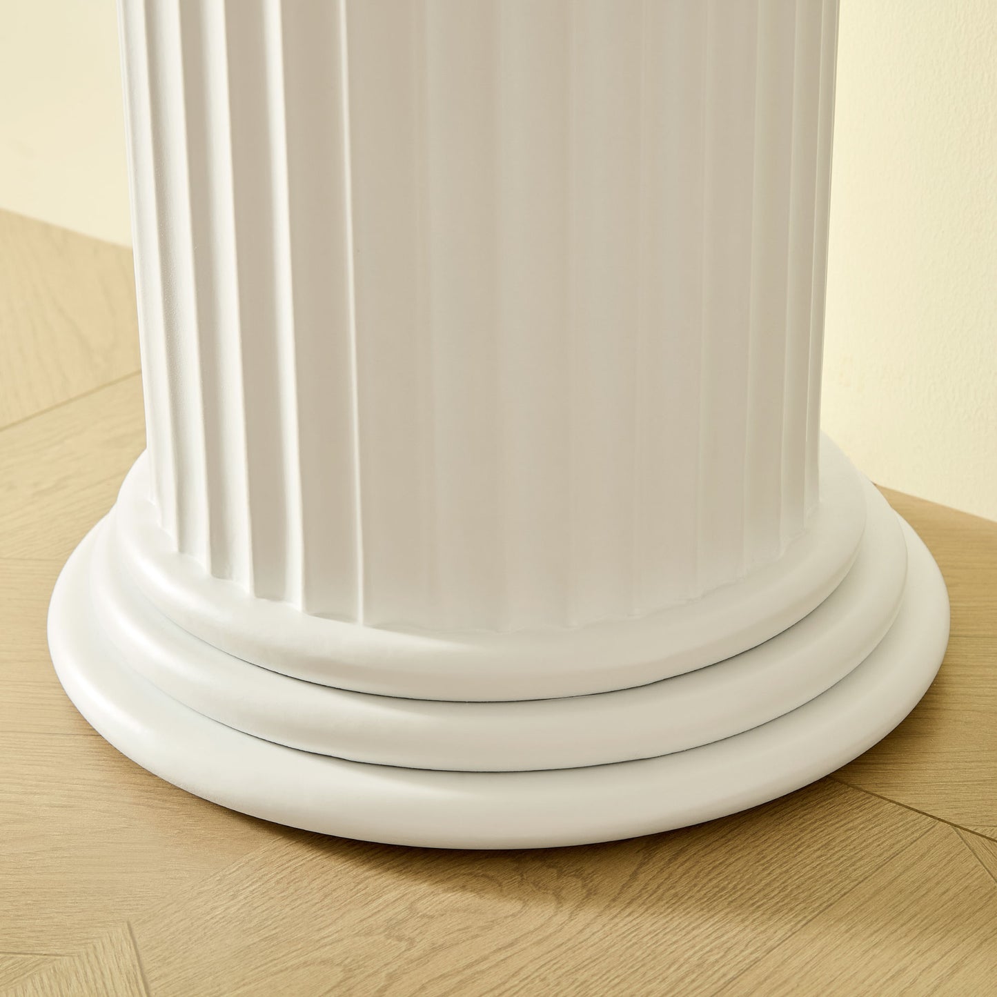 Modern White Console Table with Roman-Style Legs - 62.99 Inch
