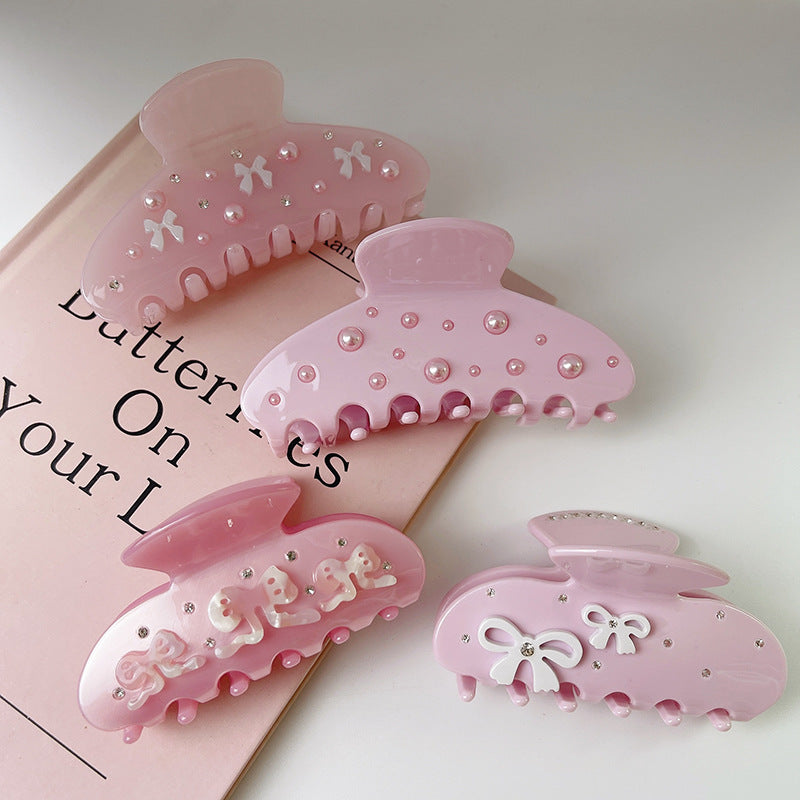 Rhinestone Bow Hair Clip