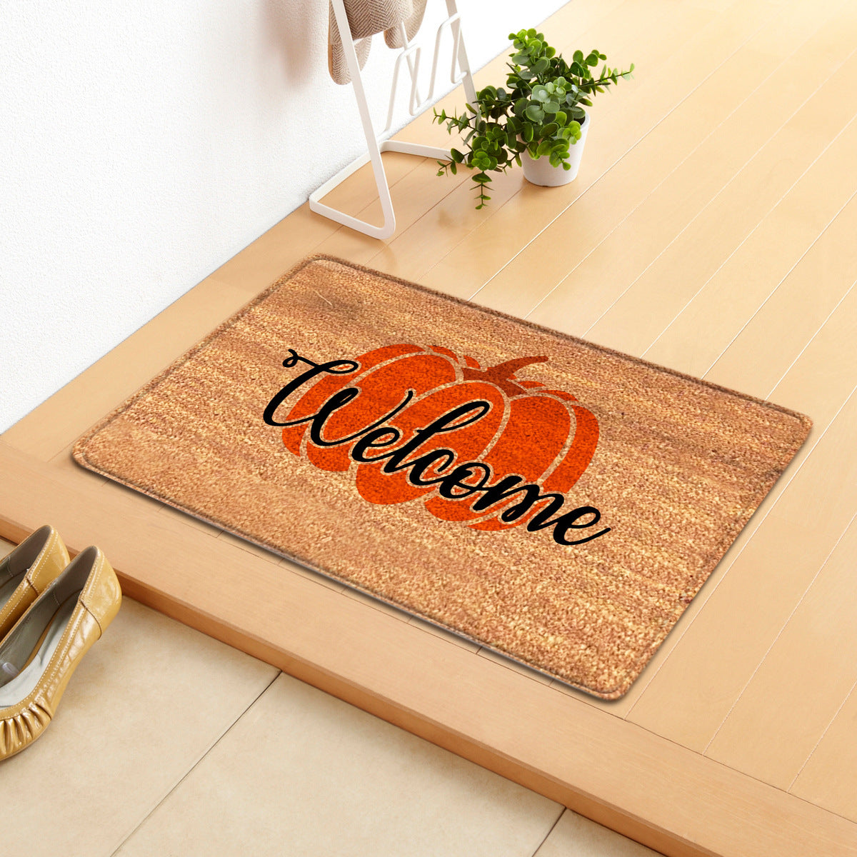 Halloween Letter Door Mat - Modern Rectangular Floor Carpet for Home & Garden