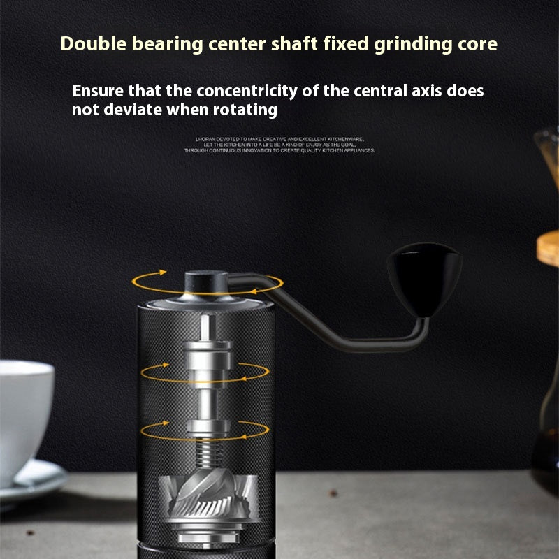 Portable Manual Coffee Grinder - Black, Kitchen & Home Use