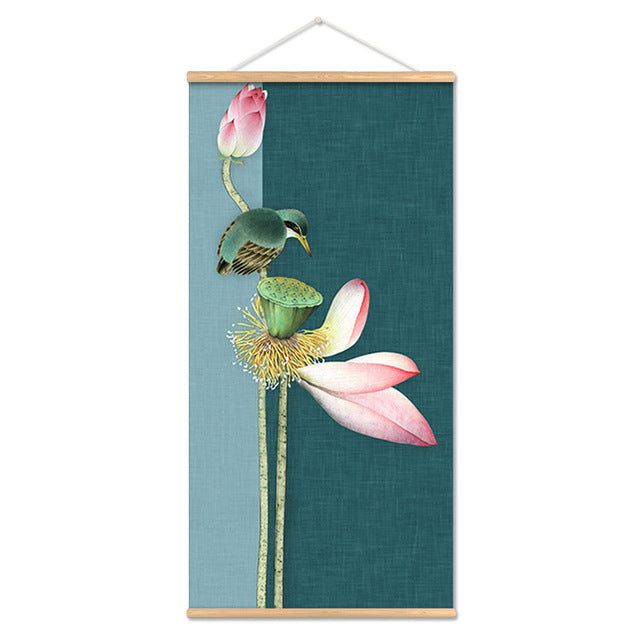 Modern Landscape Wall Art Mural Canvas for Home Decor – Frameless Fabric Painting
