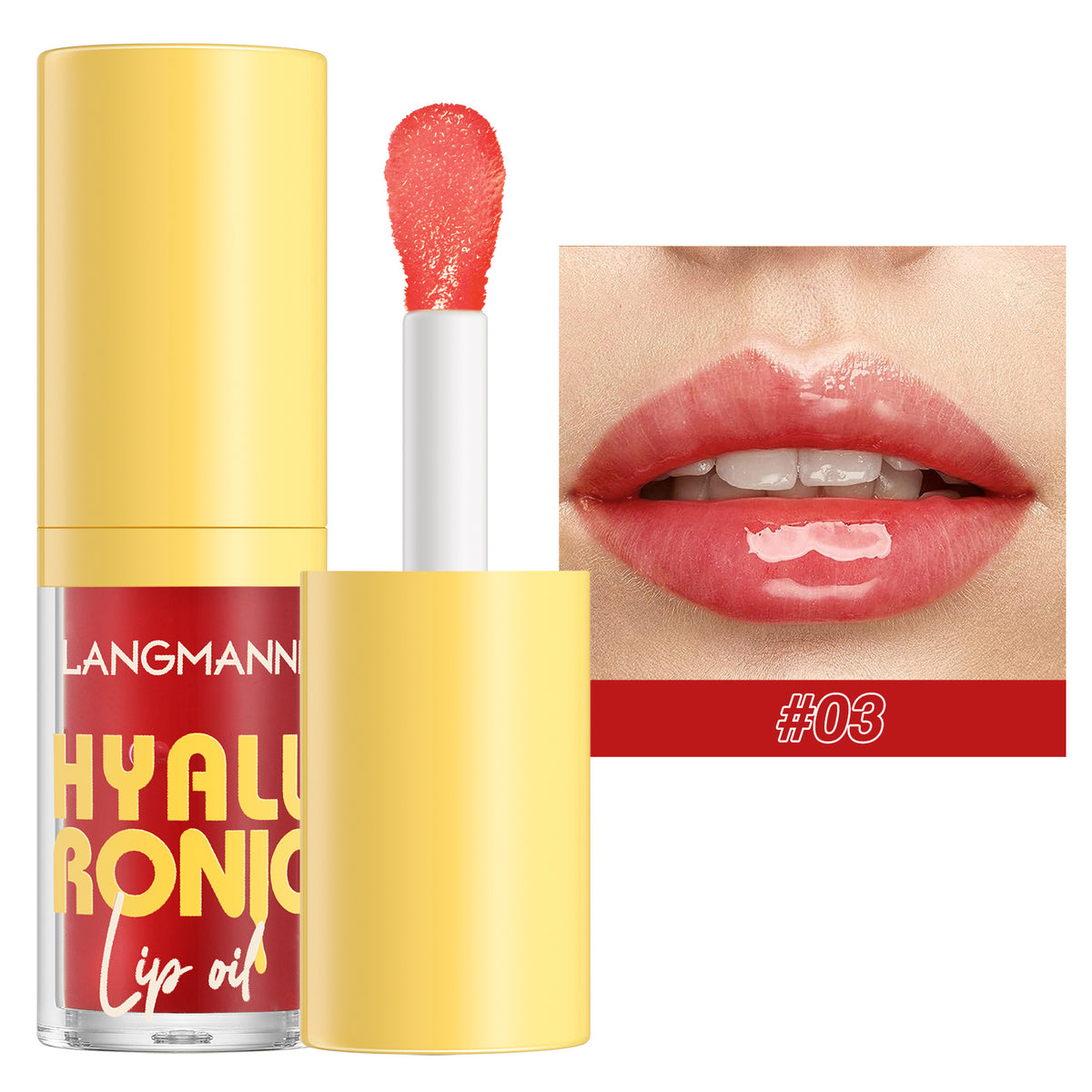 Transparent Hyaluronic Acid Lip Balm Gloss - 6 Colors, Hydrating & Nourishing