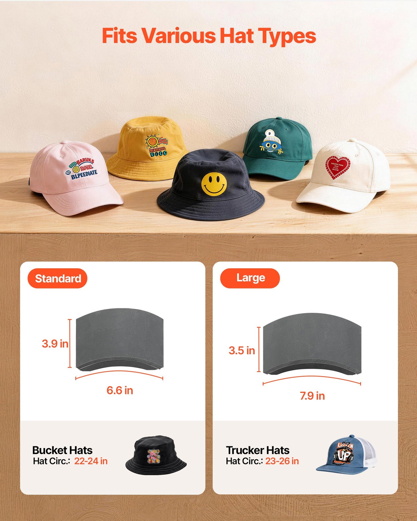 Hat Heat Press Machine with Interchangeable Platens & Cap Stretcher - For HTV & Sublimation