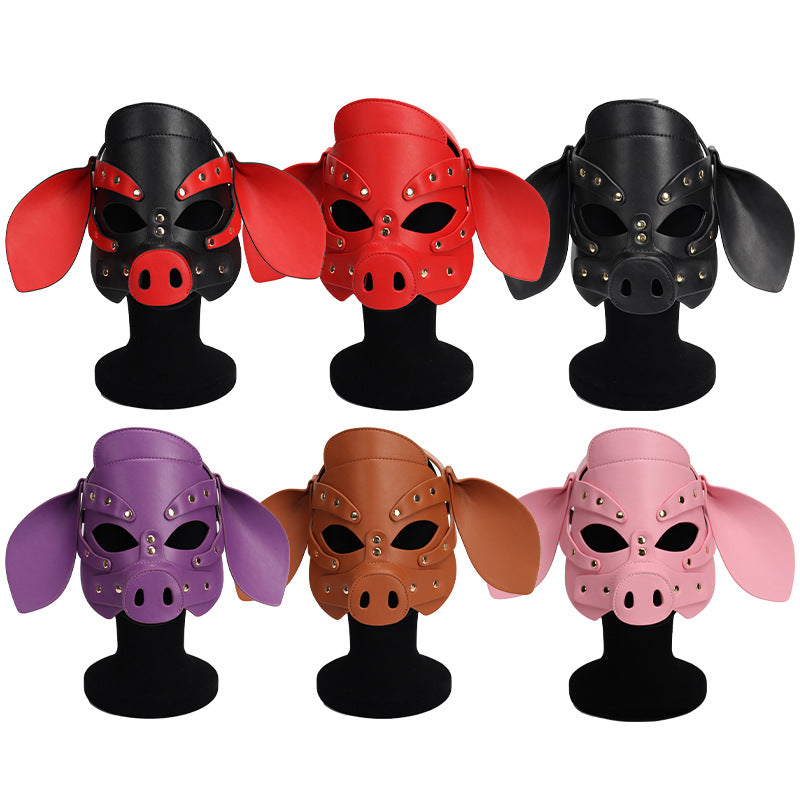 Pig Head Mask for Role Play and Party Costumes - Multiple Colors