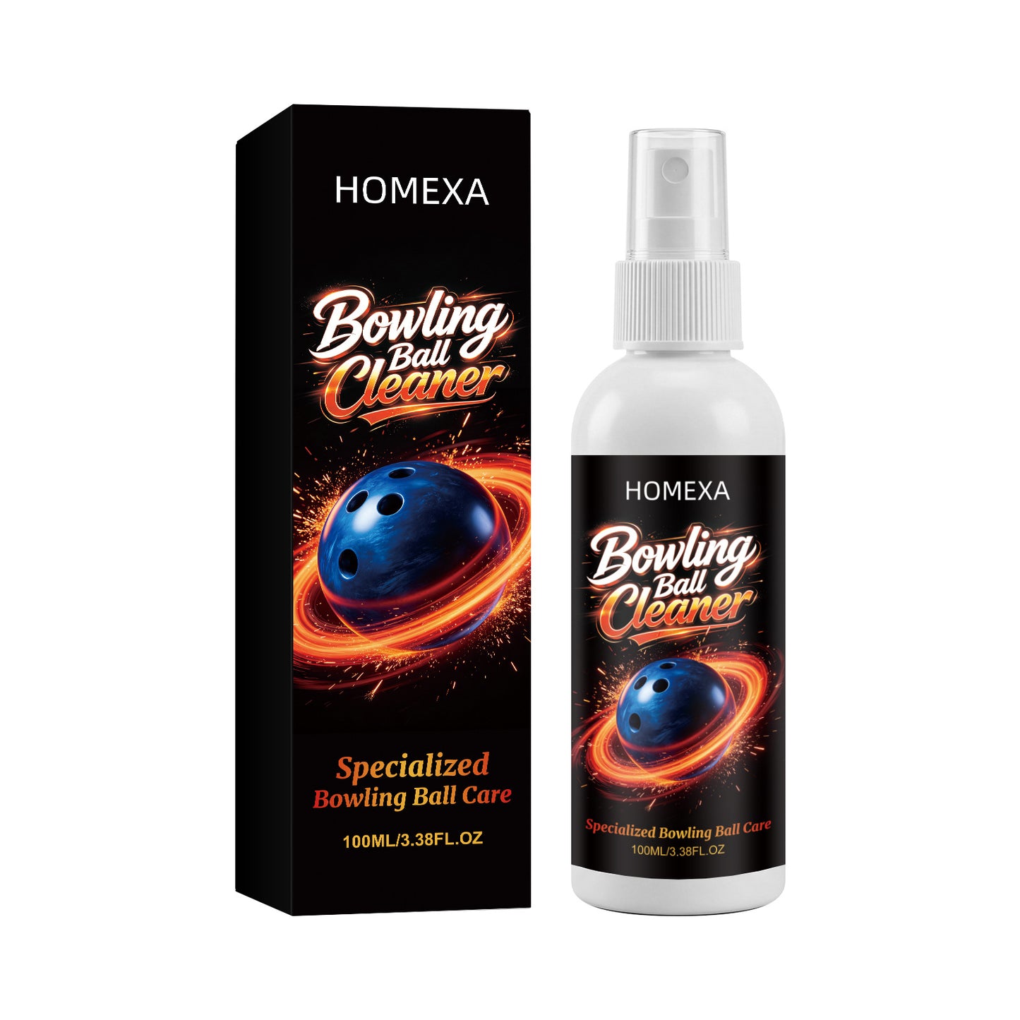 Bowling Ball Cleaning Spray 100ml - Equipment Maintenance for Bowling