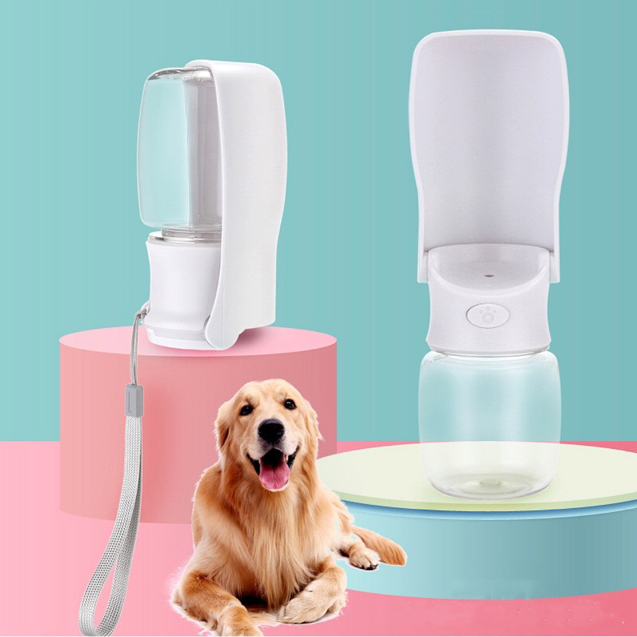 Portable Dog Water Bottle - Foldable Pet Dispenser