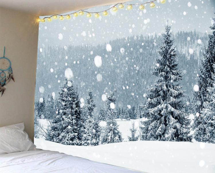 Christmas Tapestry Tablecloth with Cartoon Anime Pattern - Multiple Sizes & Styles