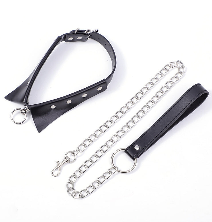 Adjustable Toy Collar with Traction Chain for Play and Training