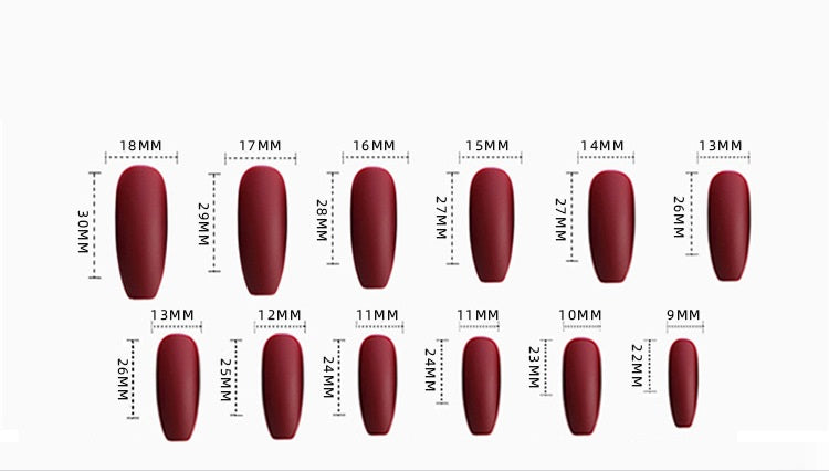 Long Fake Nail Set - Black Frosted Butterfly Design, Removable Armor Style