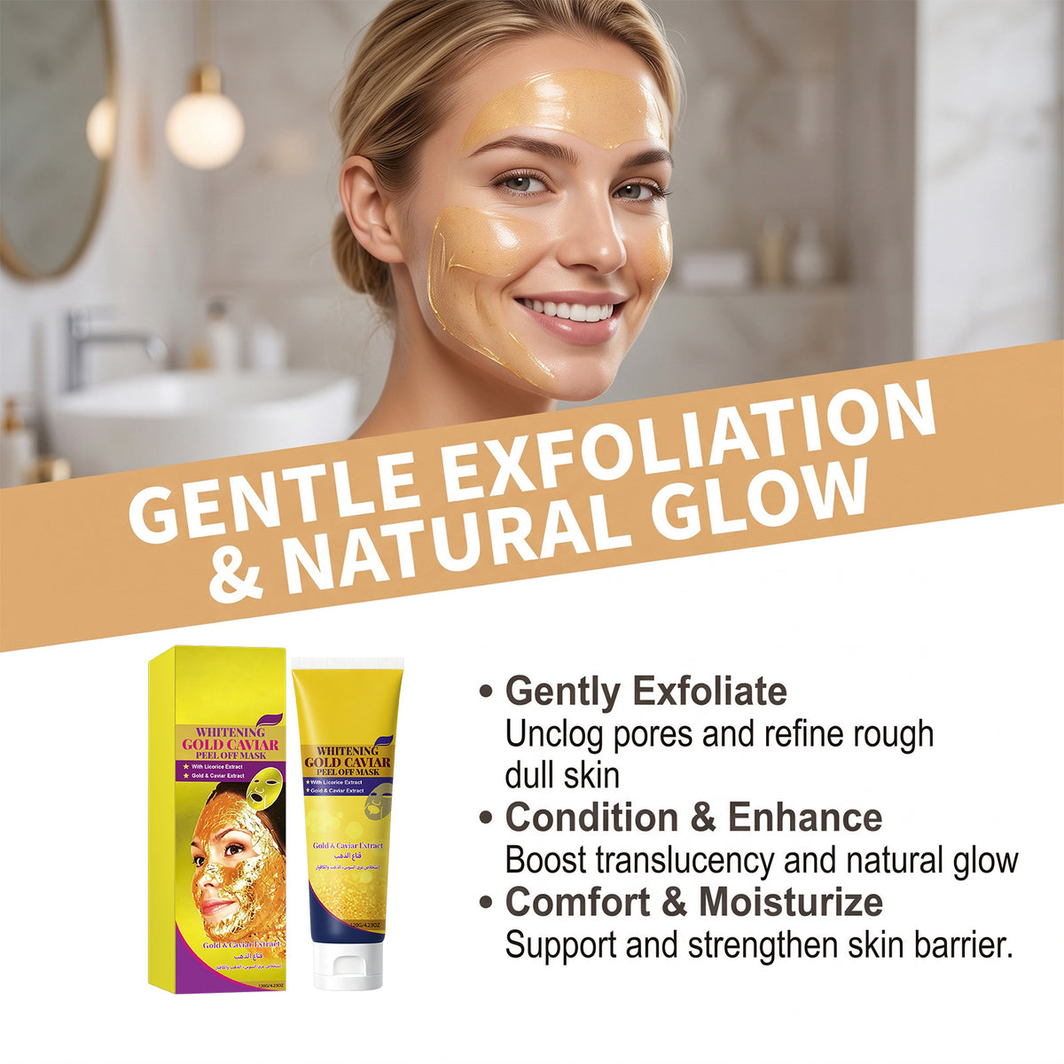 Gold Caviar Nourishing Mask Natural Radiance Fine Texture Minimized