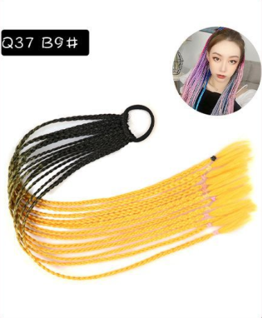 Three-Strand Braid Wig - 24 inch Gradient High-Temp Fiber