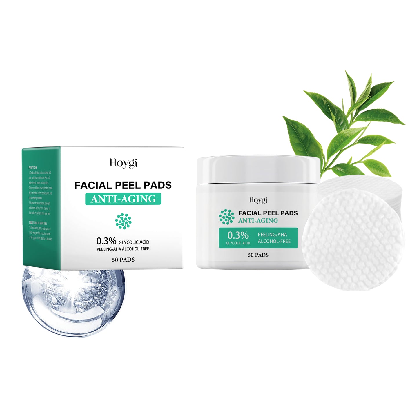 Salicylic Acid Exfoliating Face Pads - 50 Count Pore Refining Treatment