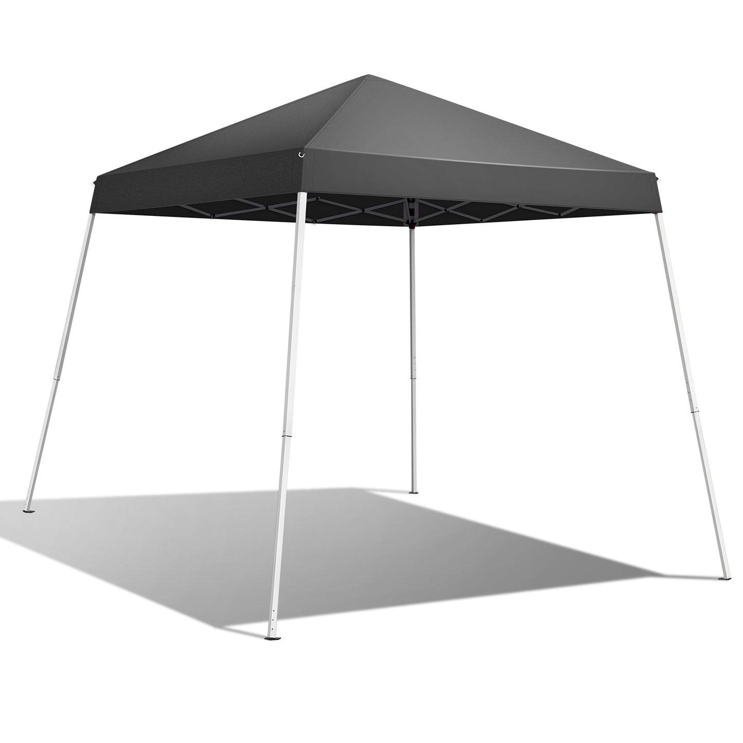 Portable Dark Gray Folding Canopy Gazebo - UV Resistant & Waterproof