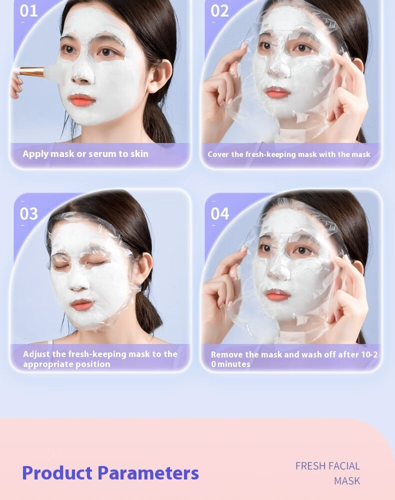 Disposable Facial Mask Sheet Hydrating Skin Care 100 Pieces