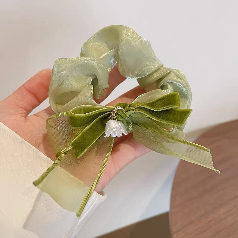 Summer Sweet Lace Scrunchie Hair Tie - Elegant Floral Hair Accessory