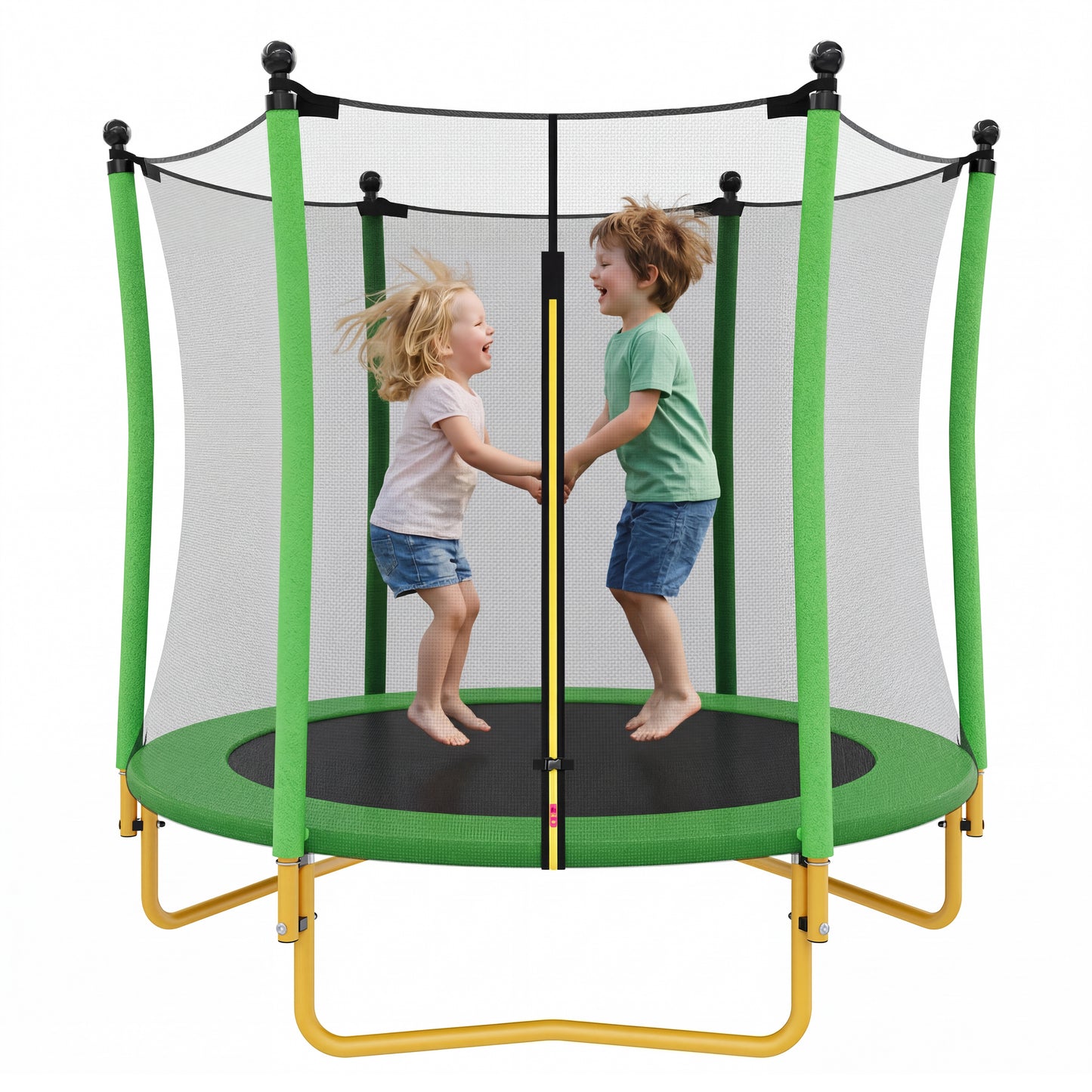 5.5 FT Kids Trampoline With Safety Net, Indoor Outdoor Toddler