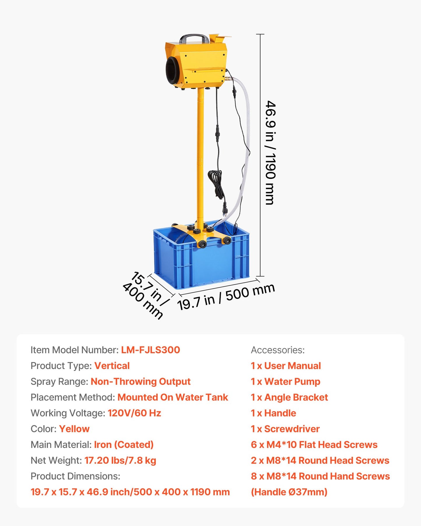 Foam Machine for Parties with 21QT Water Tank Adjustable Angle Bubble Cannon