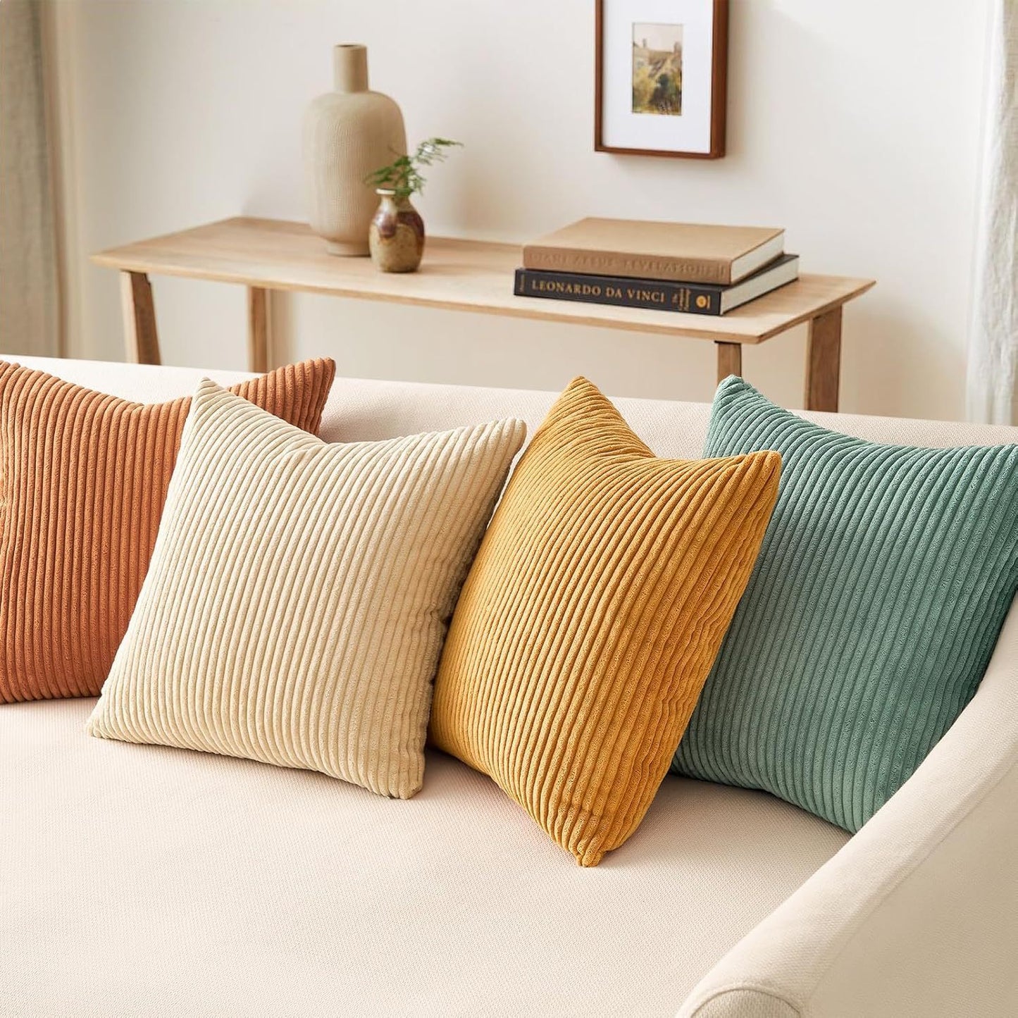 Double-Sided Modern Cushion Cover Set 45x45cm - Soft & Comfortable