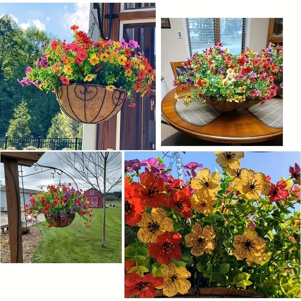 24-Piece Artificial Christmas Flower Bouquet Set - Festive Decor