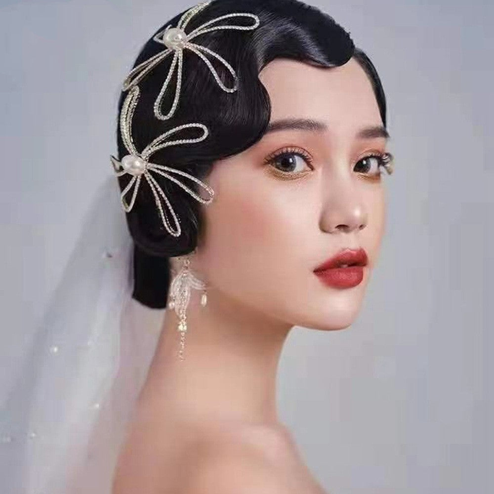 Rhinestone Hair Comb Tiara Elegant Bridal Accessory