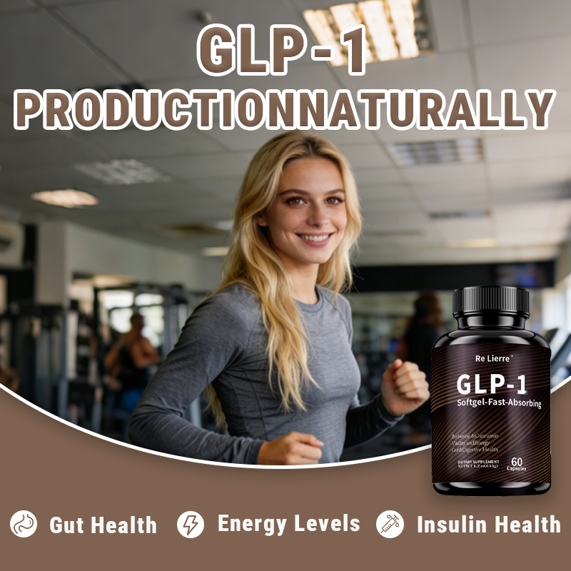 GLP-1 Supplement with Berberine, Green Tea & Curcumin - 60 Fast-Absorb Softgels