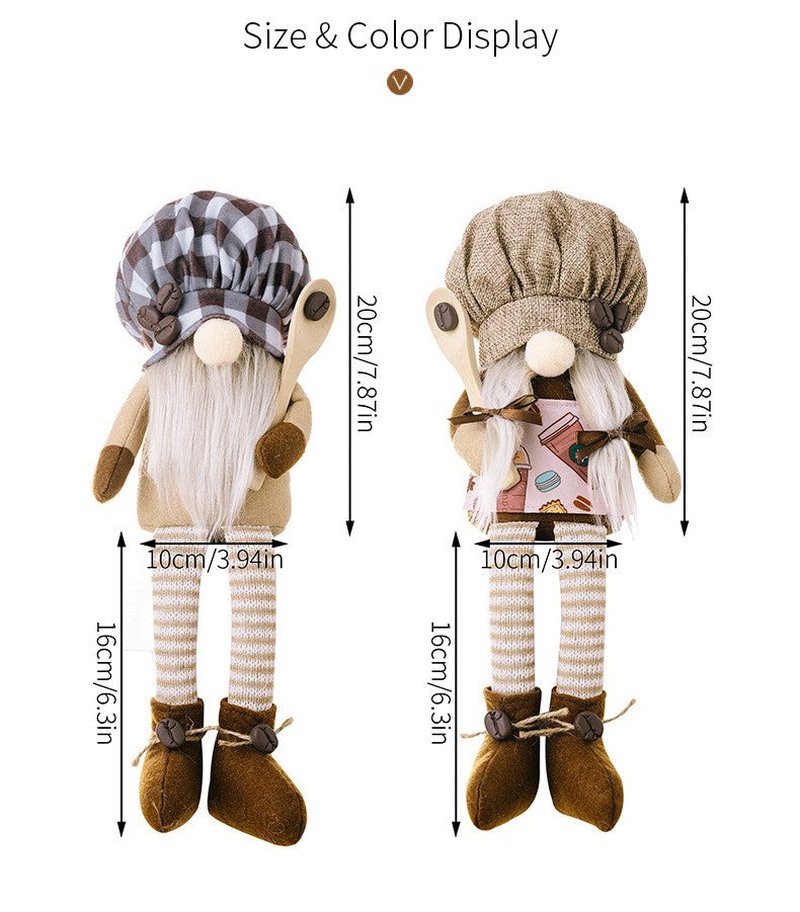 Hanging Rudolf Doll for Bathroom Storage - Modern Christmas Decor