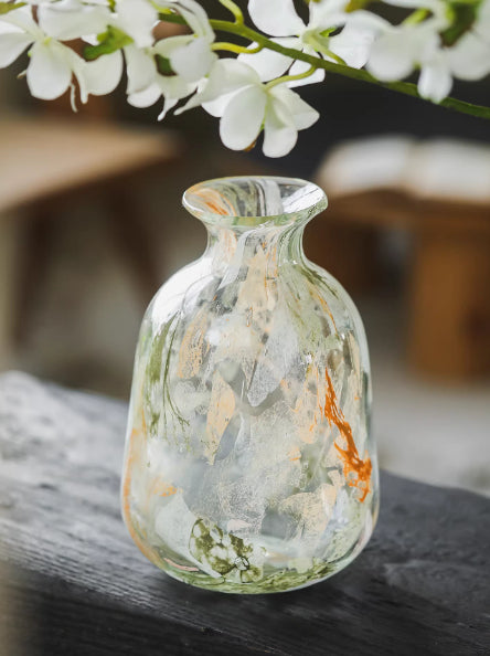 Artificial Glass Flower Vase - Modern Minimalist Home Decor with Multiple Styles