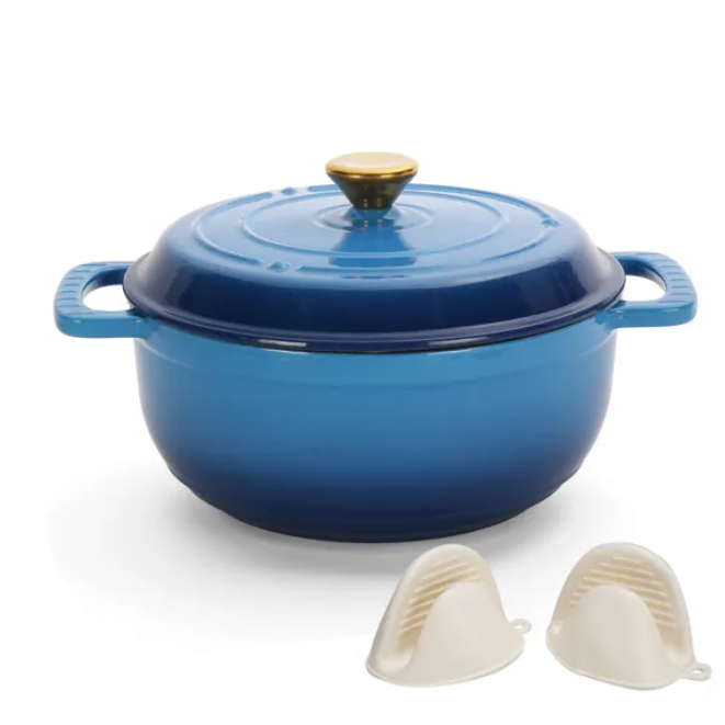 5QT Cast Iron Cooking Pot - Durable Kitchen Essential