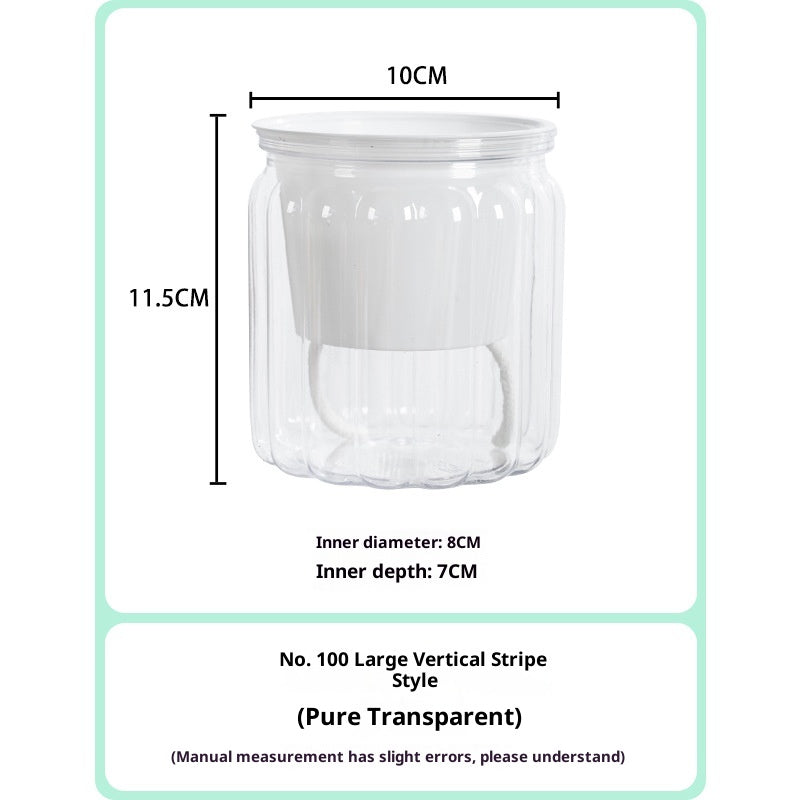 Self-Absorbent Hydroponic Flowerpot for Indoor Gardening - Transparent & Durable Plastic