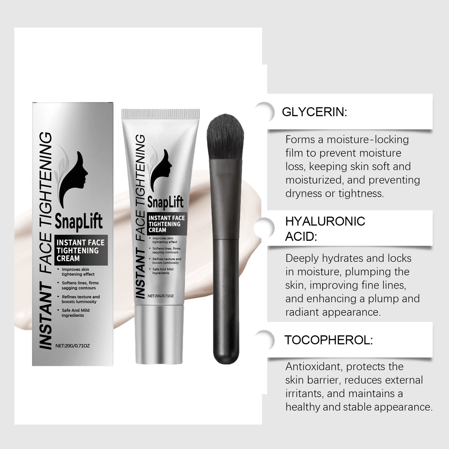 Lifting and Firming Facial Essence Cream - Anti-Aging & Skin Tightening