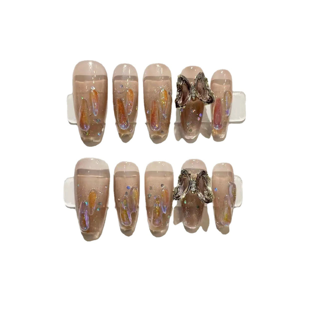 Nail Stickers Removable Patch - 10 Pair Set