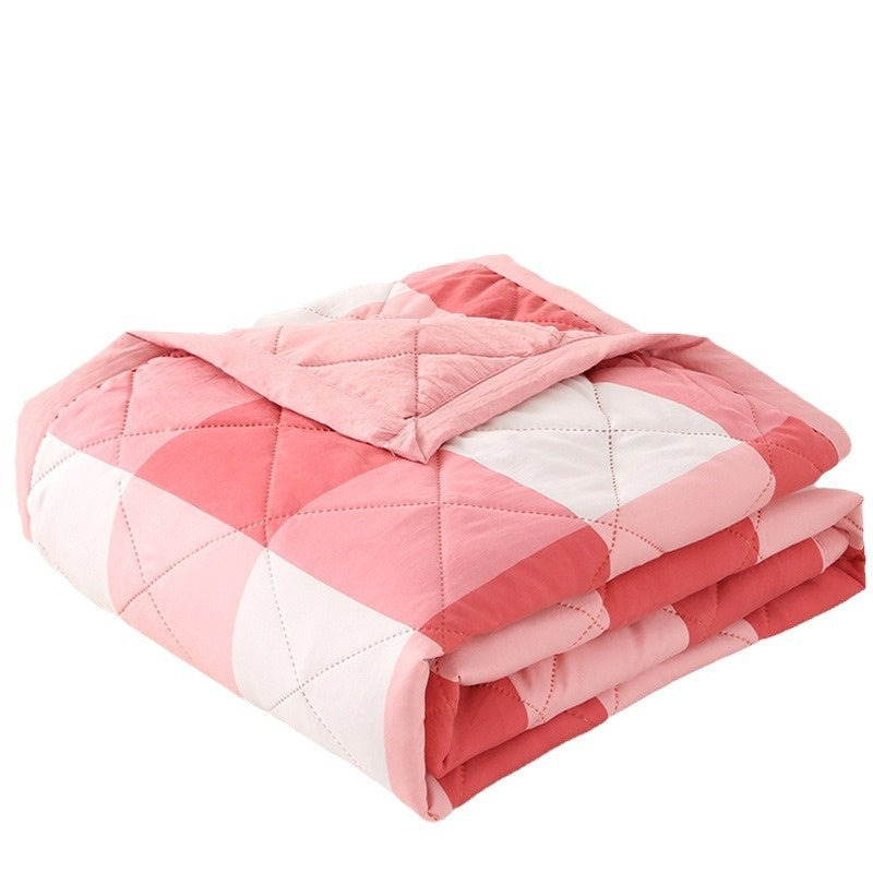 Washed Cotton Summer Quilt Blanket - Non-Printed, Lightweight, Multiple Sizes