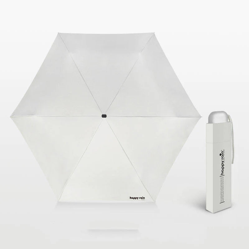 Mini Slim Automatic UV Umbrella with 6 Ribs - Compact & Stylish for All Seasons