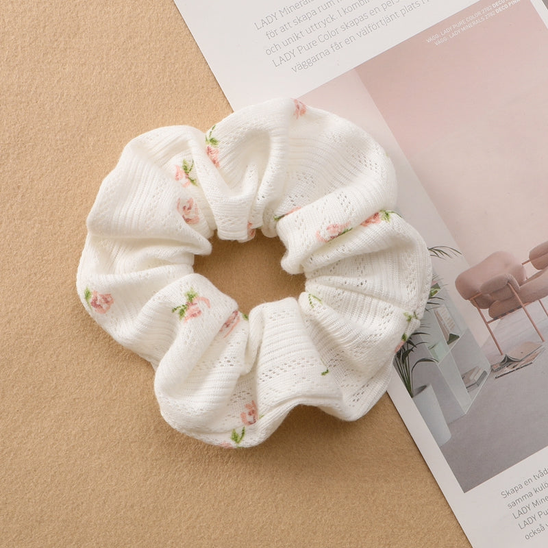 Plaid Print Cotton Hair Tie
