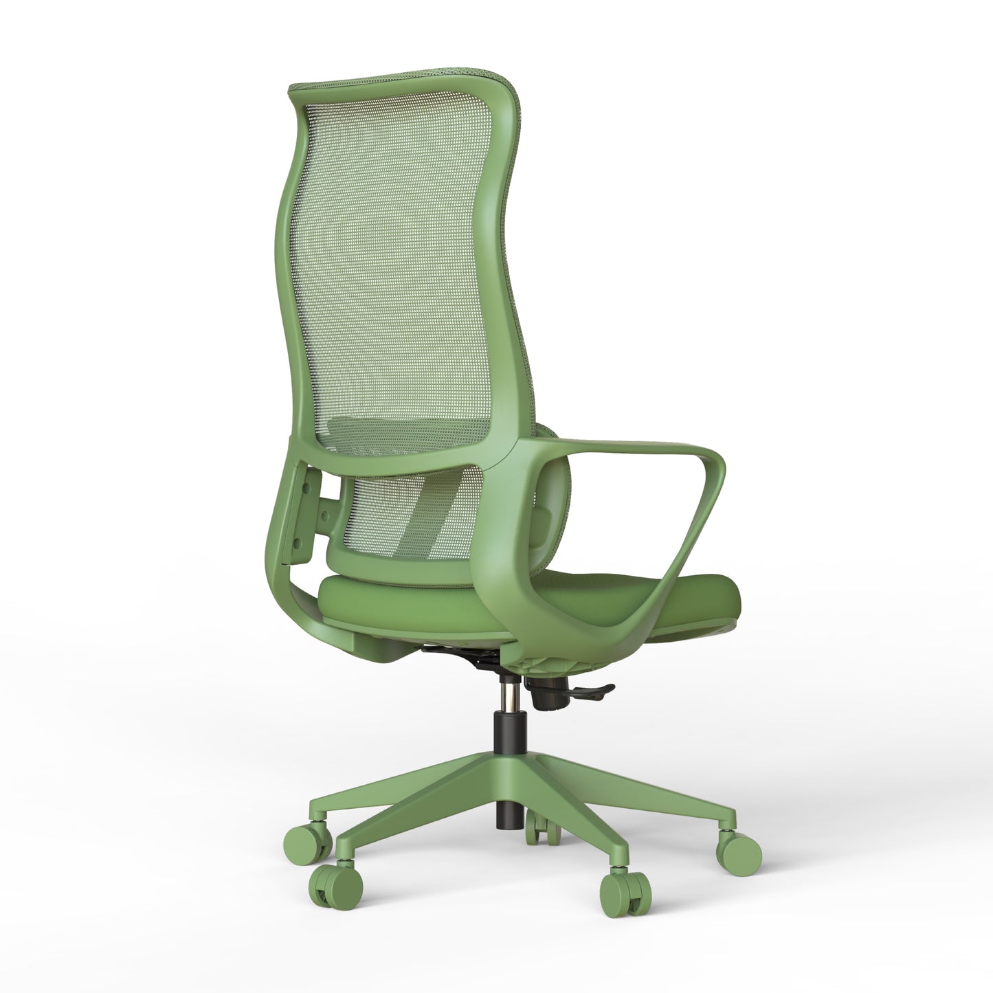 Ergonomic Green Office Chair with Adjustable Lumbar Support