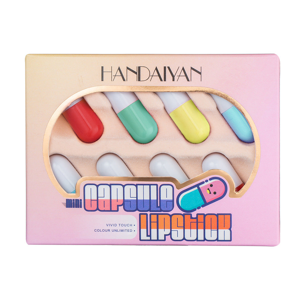 8-Color Lipstick Set - Natural Matte Velvet Lip Balm Sample