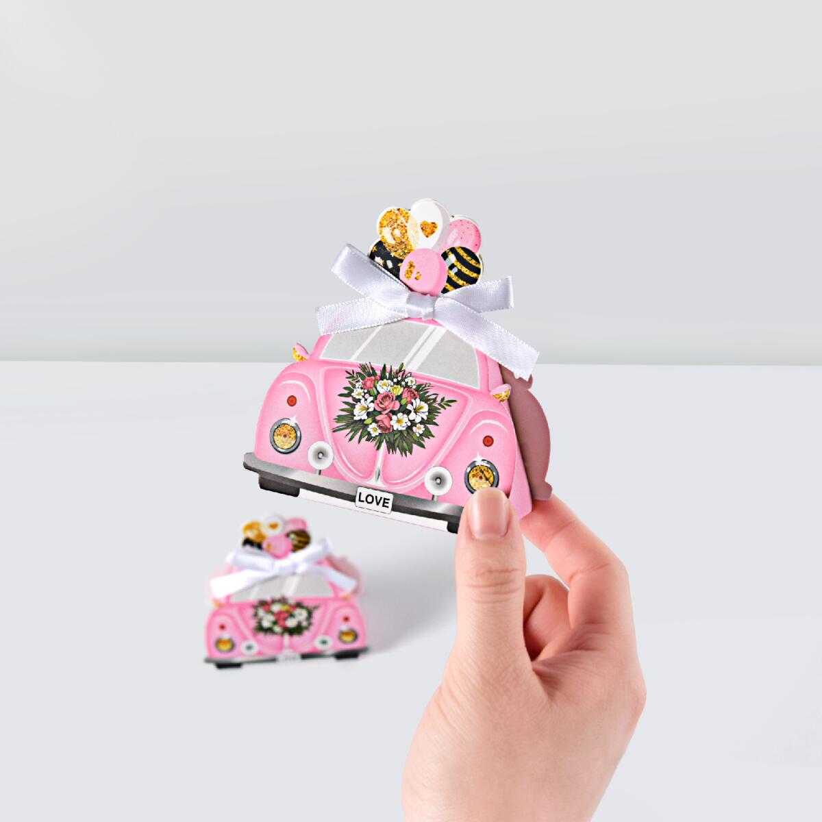 20-Pack Pink Wedding Party Favor Treat Boxes - 10x8x4.5cm