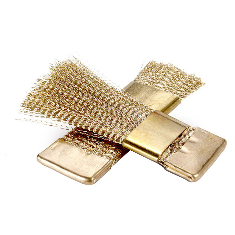 Metal Nail Grinding Head Cleaning Set for Manicure Tools - Gold