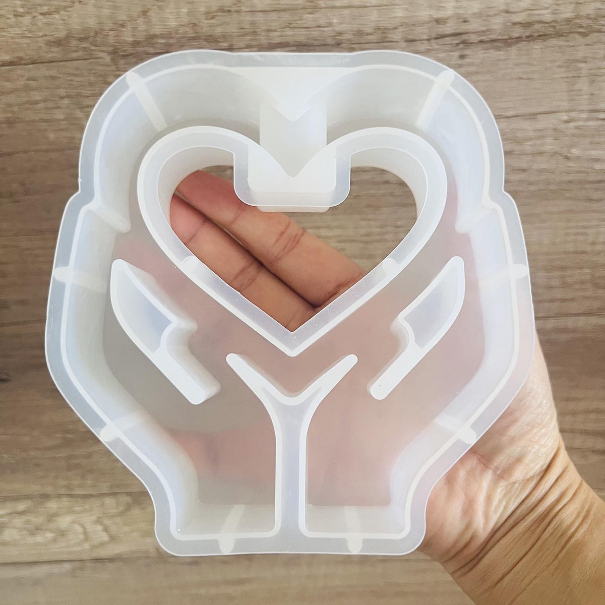 Holding Love Tube Hydroponic Vase Silicone Mold for Resin Epoxy Craft